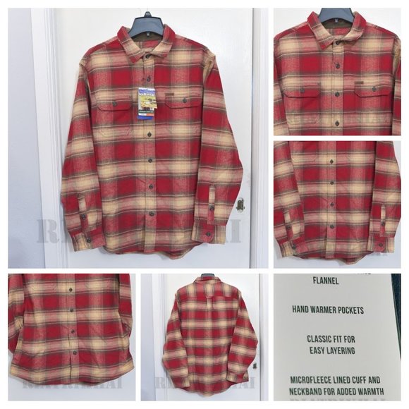 Orvis Other - RED NWT Men’s Flannel Shirt Orvis